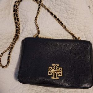 Women's Black Britten Adjustable Leather Shoulder